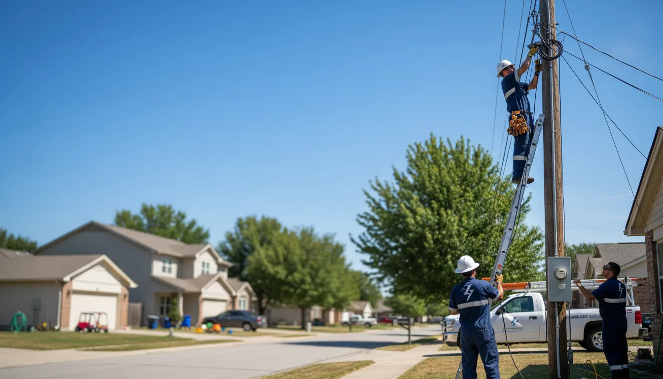 Residential electrician providing installation services in Belleville, MI